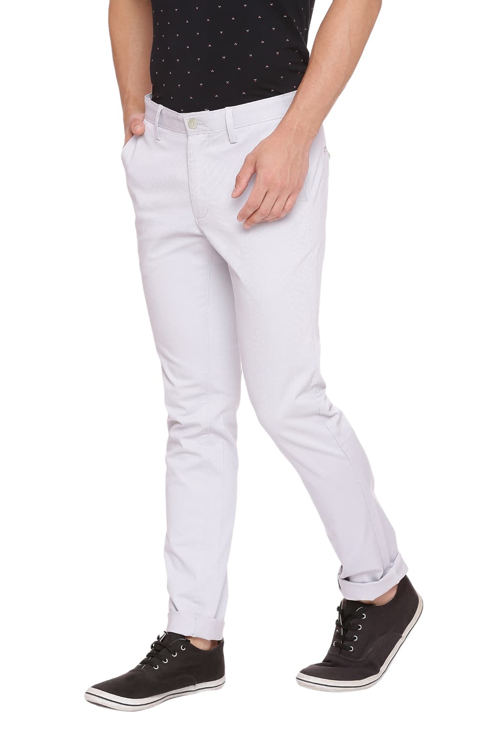 BASICS TAPERED FIT STRETCH TROUSER