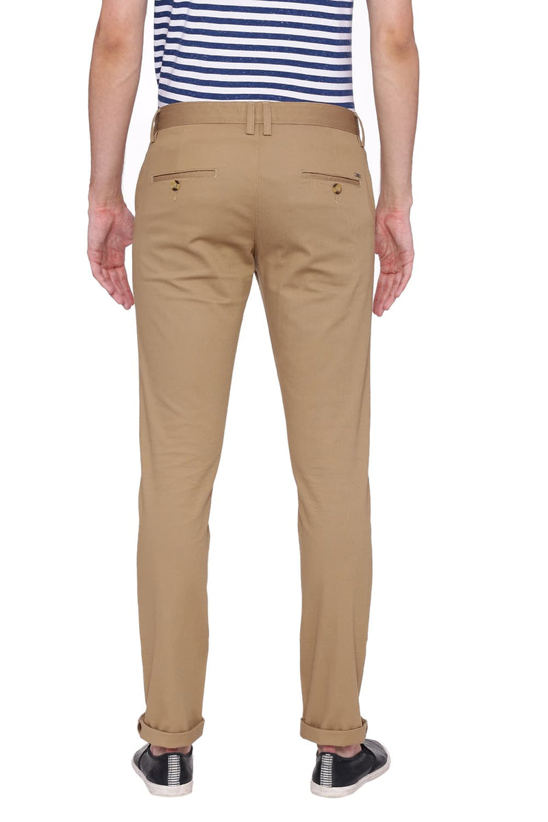 BASICS TAPERED FIT STRETCH TROUSER