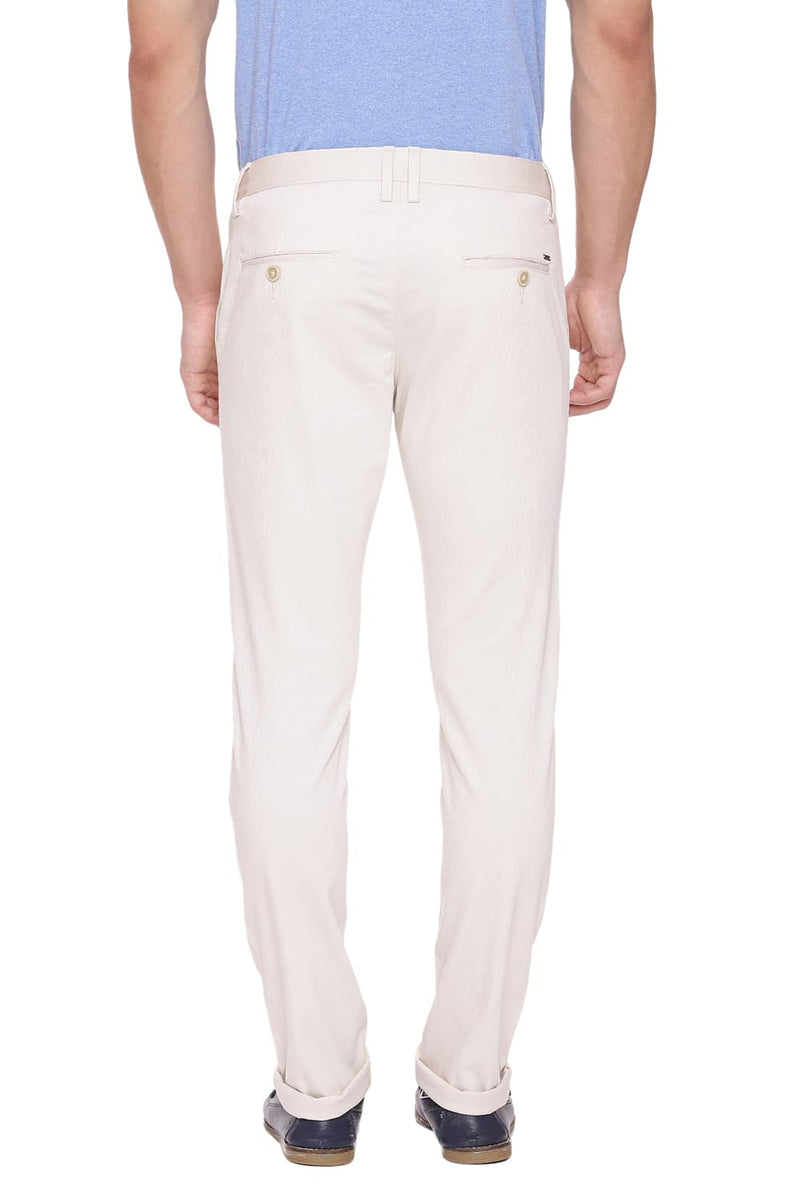 BASICS TAPERED FIT STRETCH TROUSER