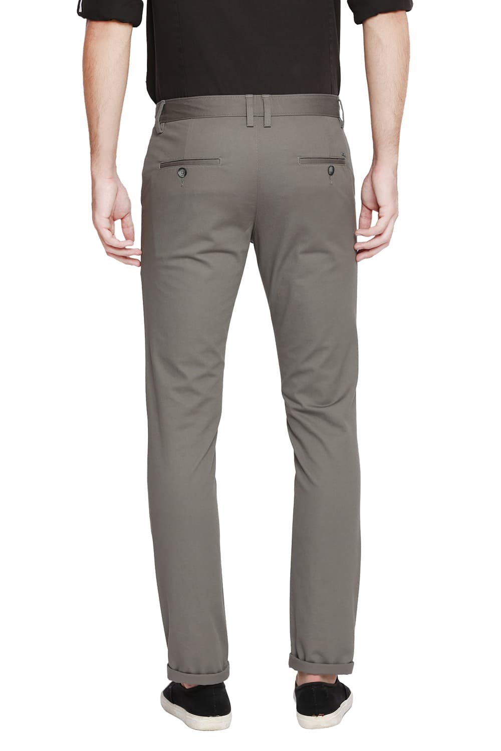 BASICS TAPERED FIT STRETCH TROUSER