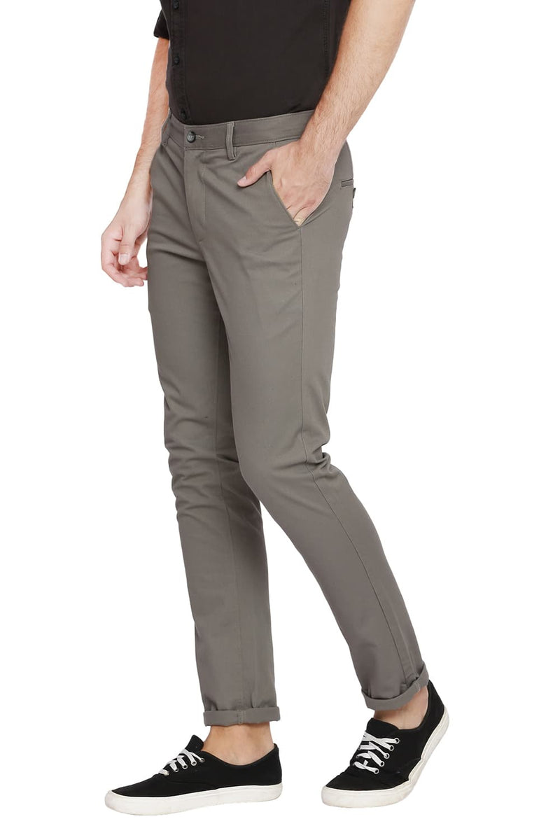 BASICS TAPERED FIT STRETCH TROUSER