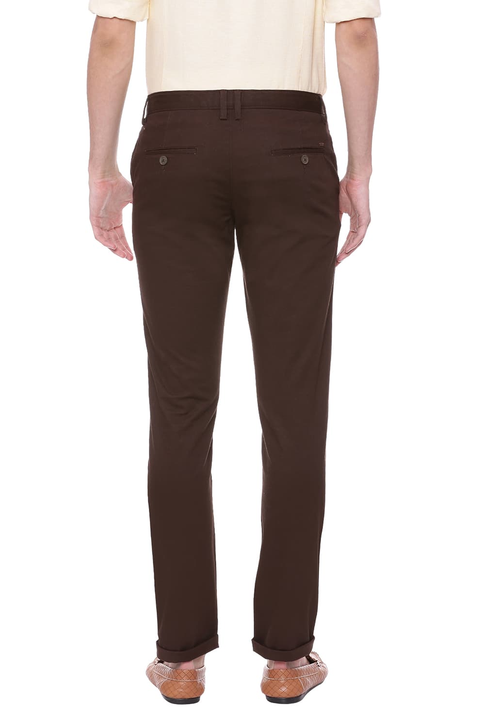 BASICS TAPERED FIT STRETCH TROUSER