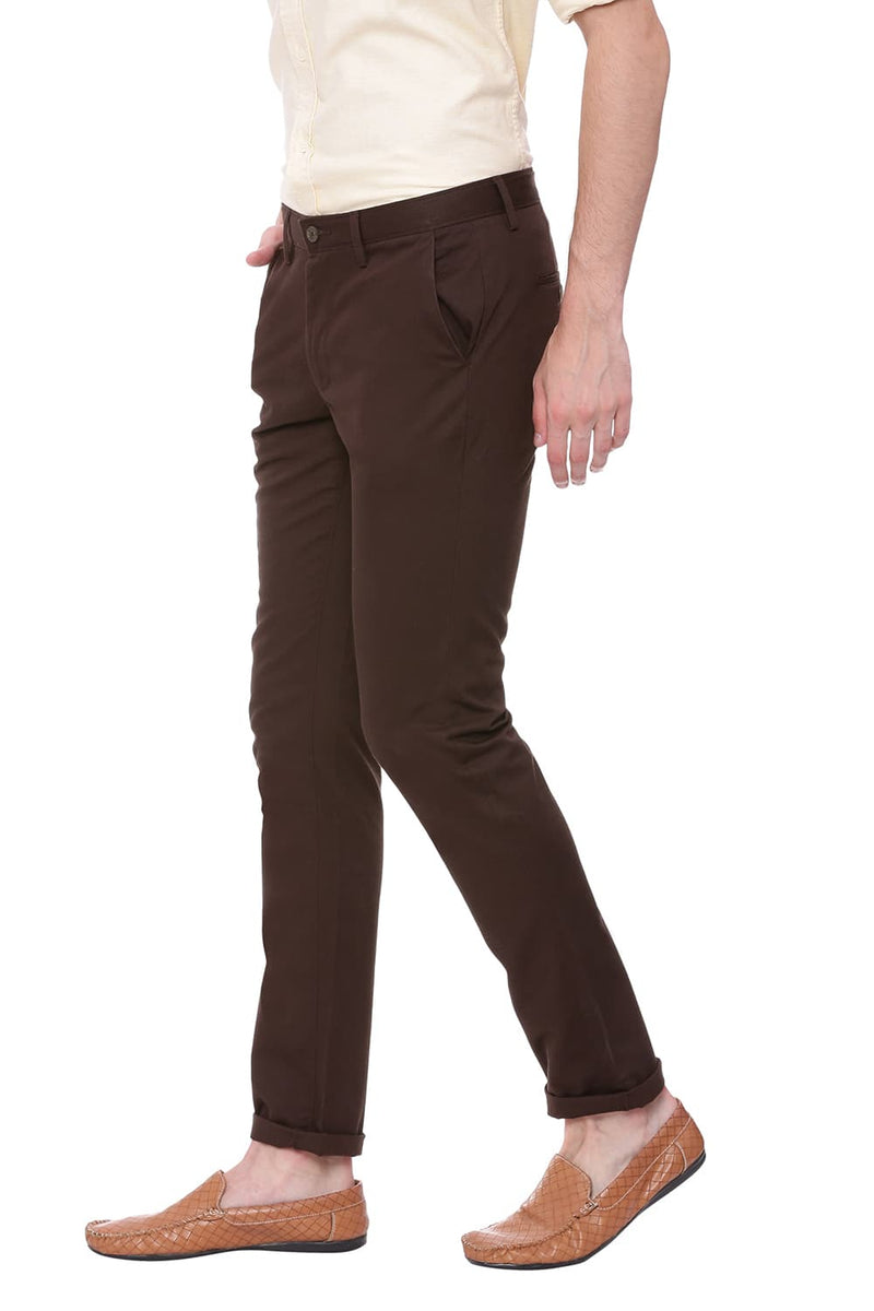 BASICS TAPERED FIT STRETCH TROUSER