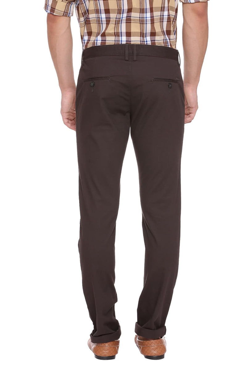 BASICS TAPERED FIT STRETCH TROUSER