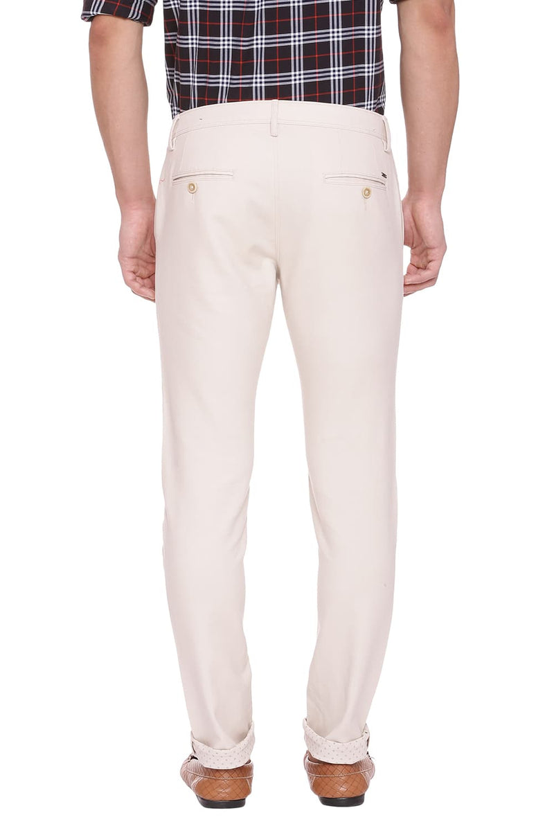 BASICS TAPERED FIT STRETCH TROUSER