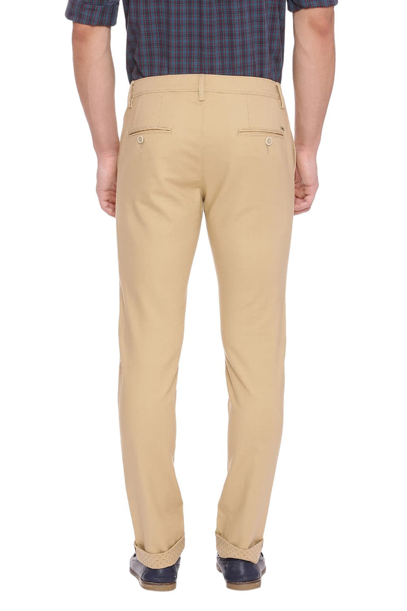 BASICS TAPERED FIT STRETCH TROUSER