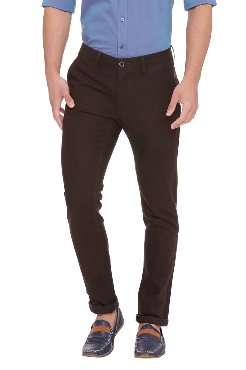 BASICS TAPERED FIT STRETCH TROUSER