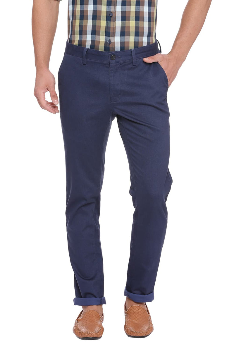 BASICS TAPERED FIT STRETCH TROUSER