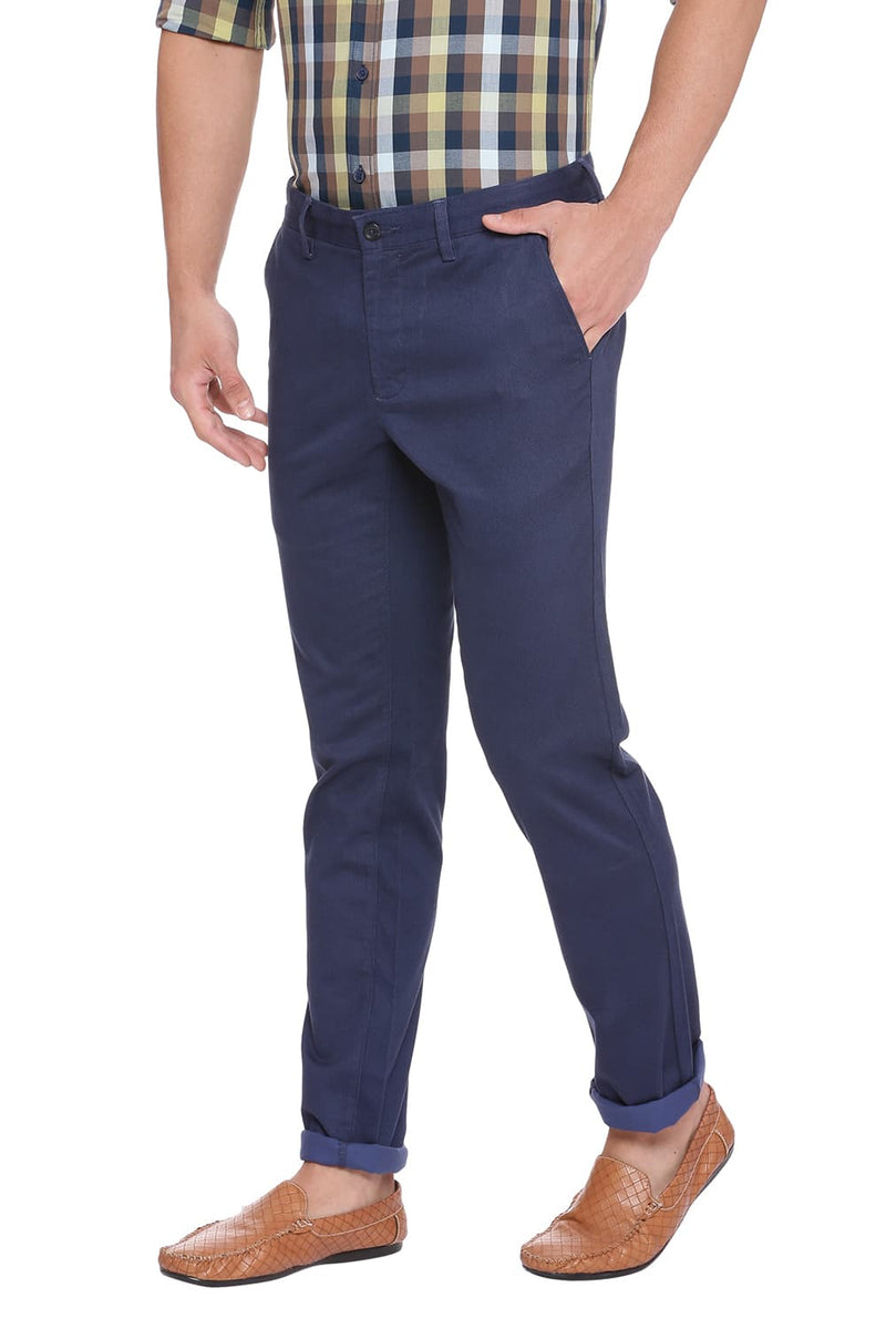 BASICS TAPERED FIT STRETCH TROUSER