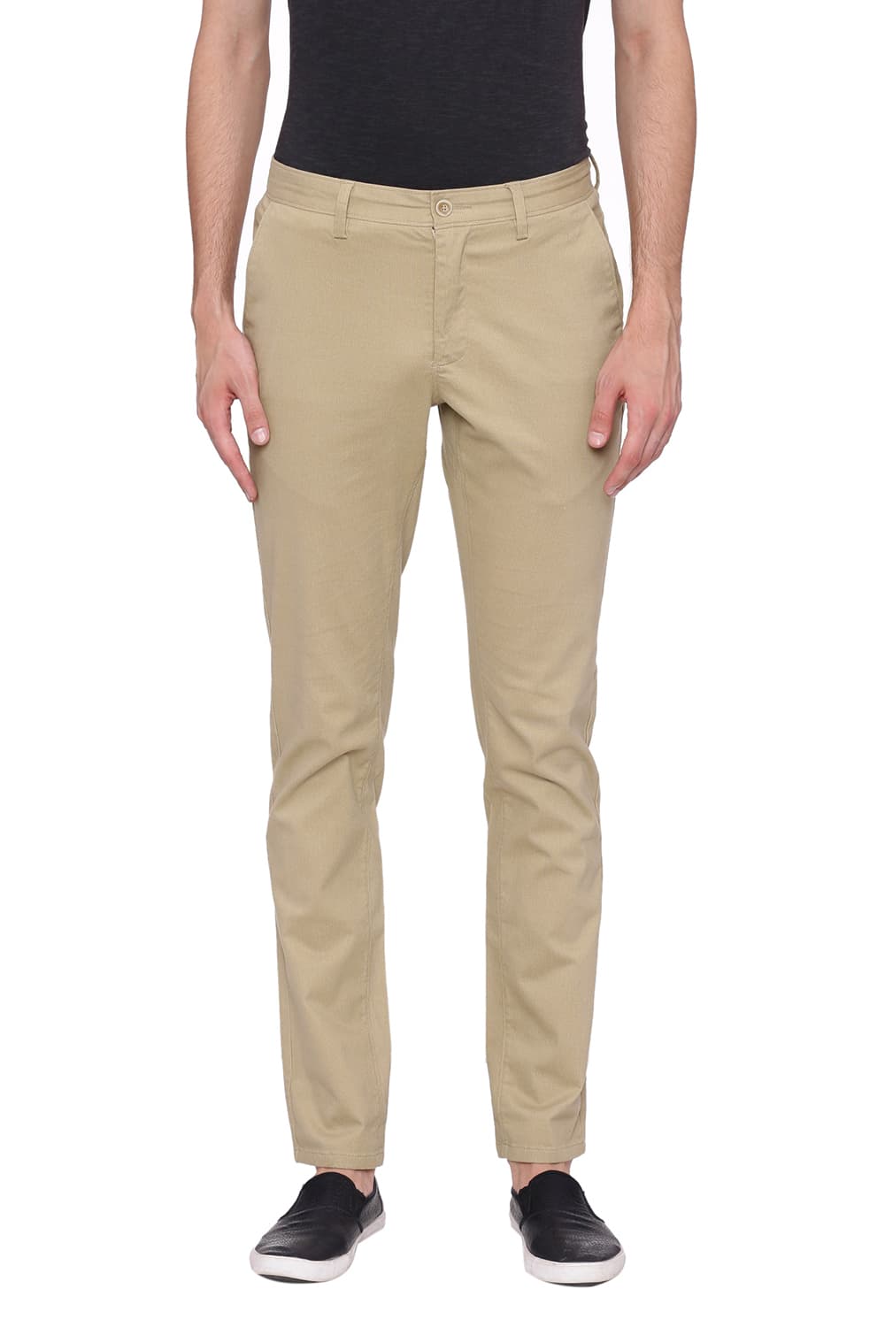 BASICS TAPERED FIT STRETCH TROUSER