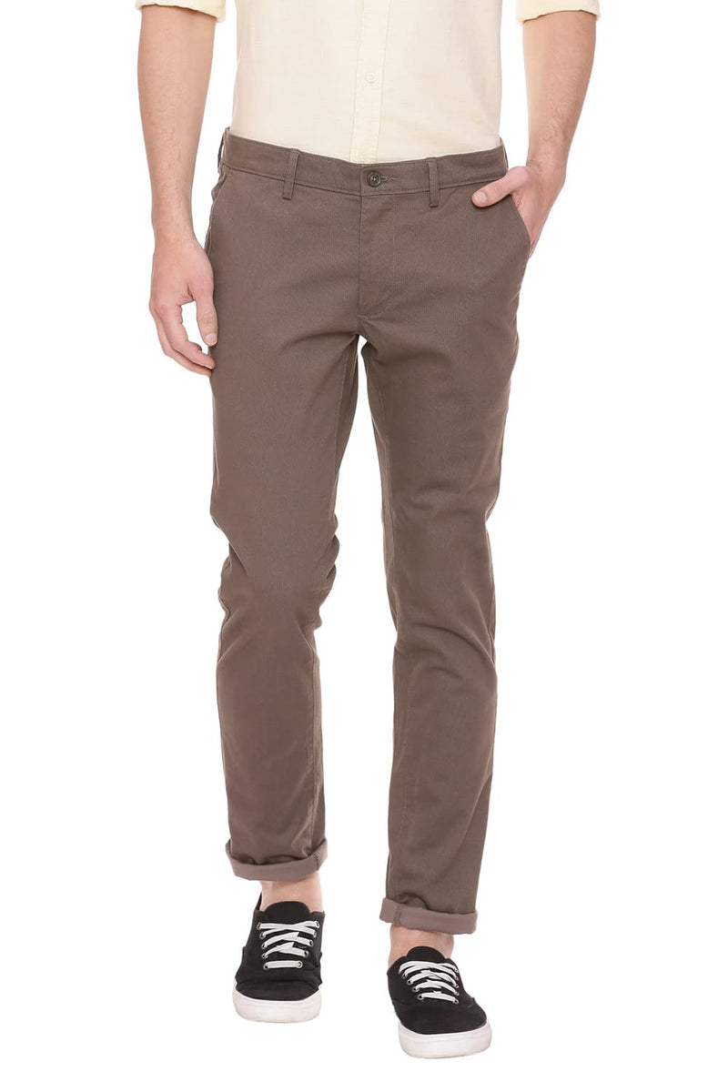 BASICS TAPERED FIT STRETCH TROUSER