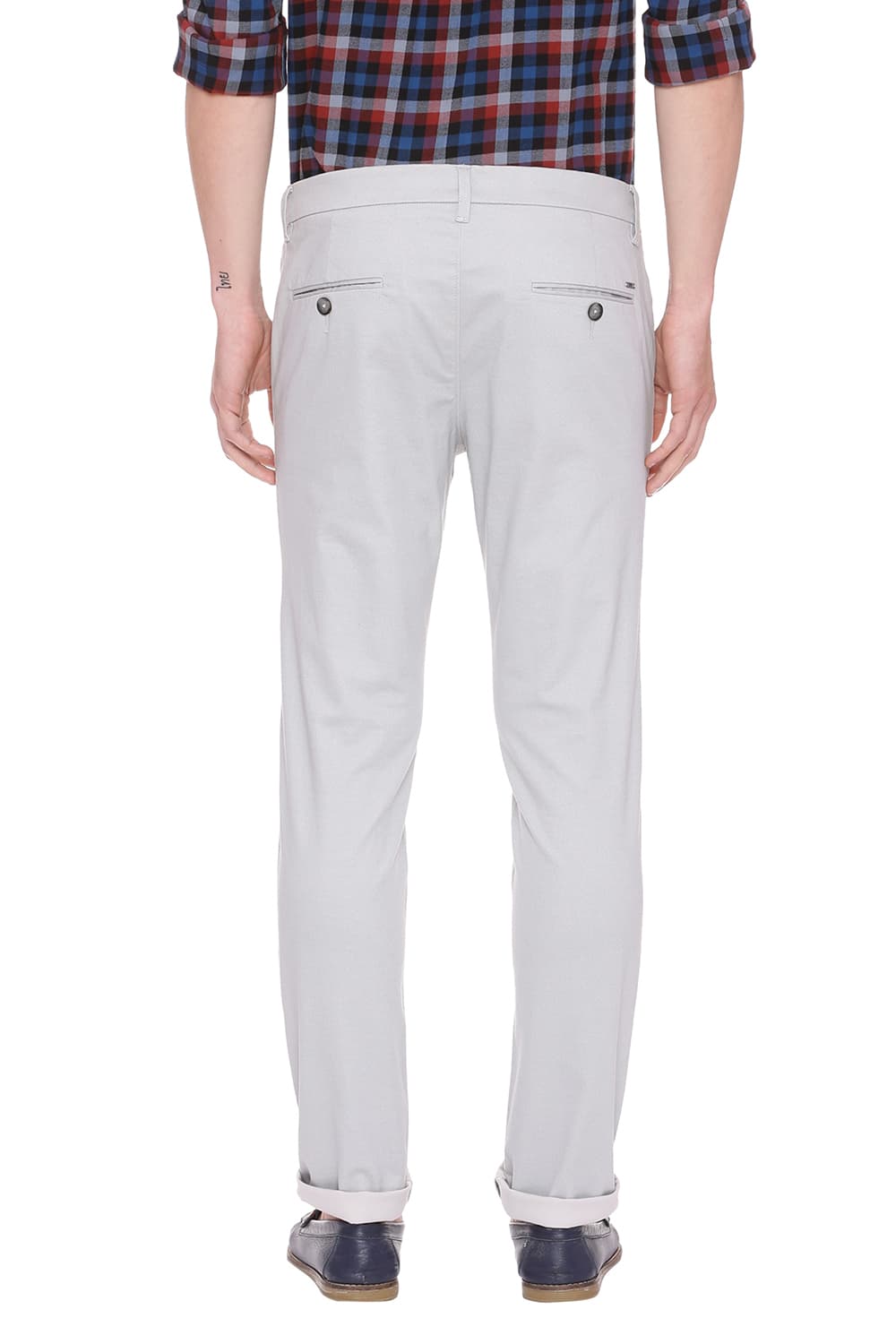 BASICS TAPERED FIT STRETCH TROUSER