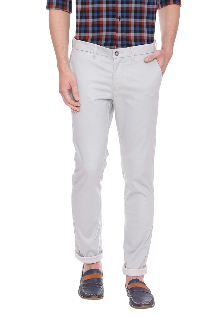 BASICS TAPERED FIT STRETCH TROUSER