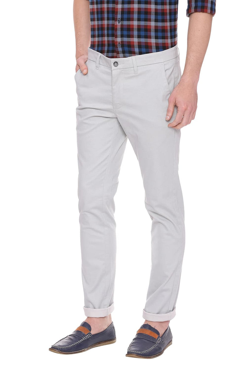 BASICS TAPERED FIT STRETCH TROUSER