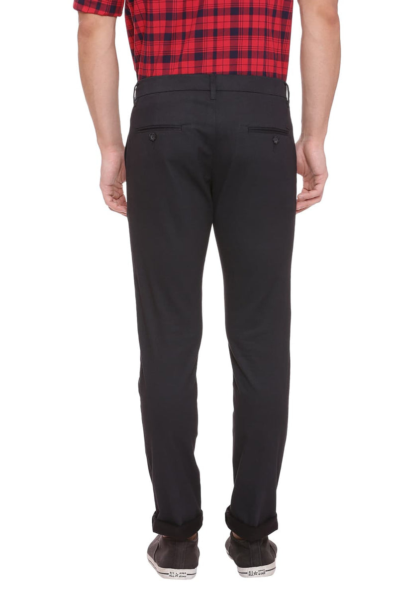 BASICS TAPERED FIT STRETCH TROUSER