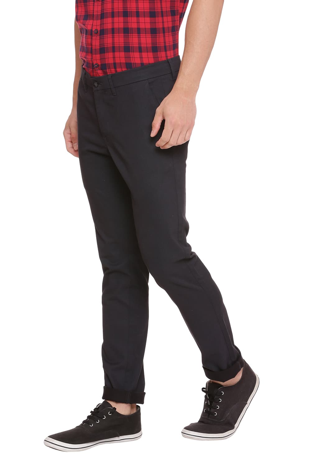 BASICS TAPERED FIT STRETCH TROUSER