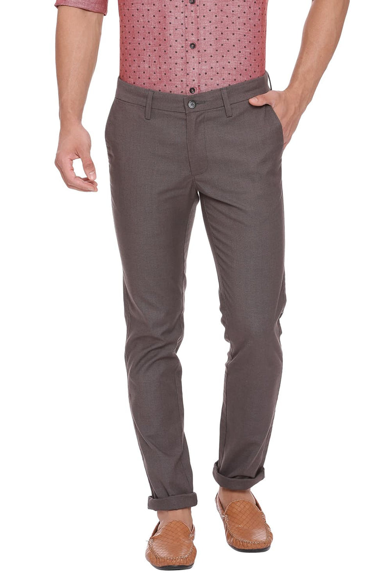 BASICS TAPERED FIT STRETCH TROUSER