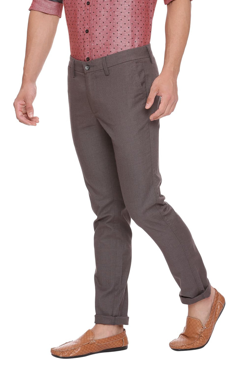 BASICS TAPERED FIT STRETCH TROUSER