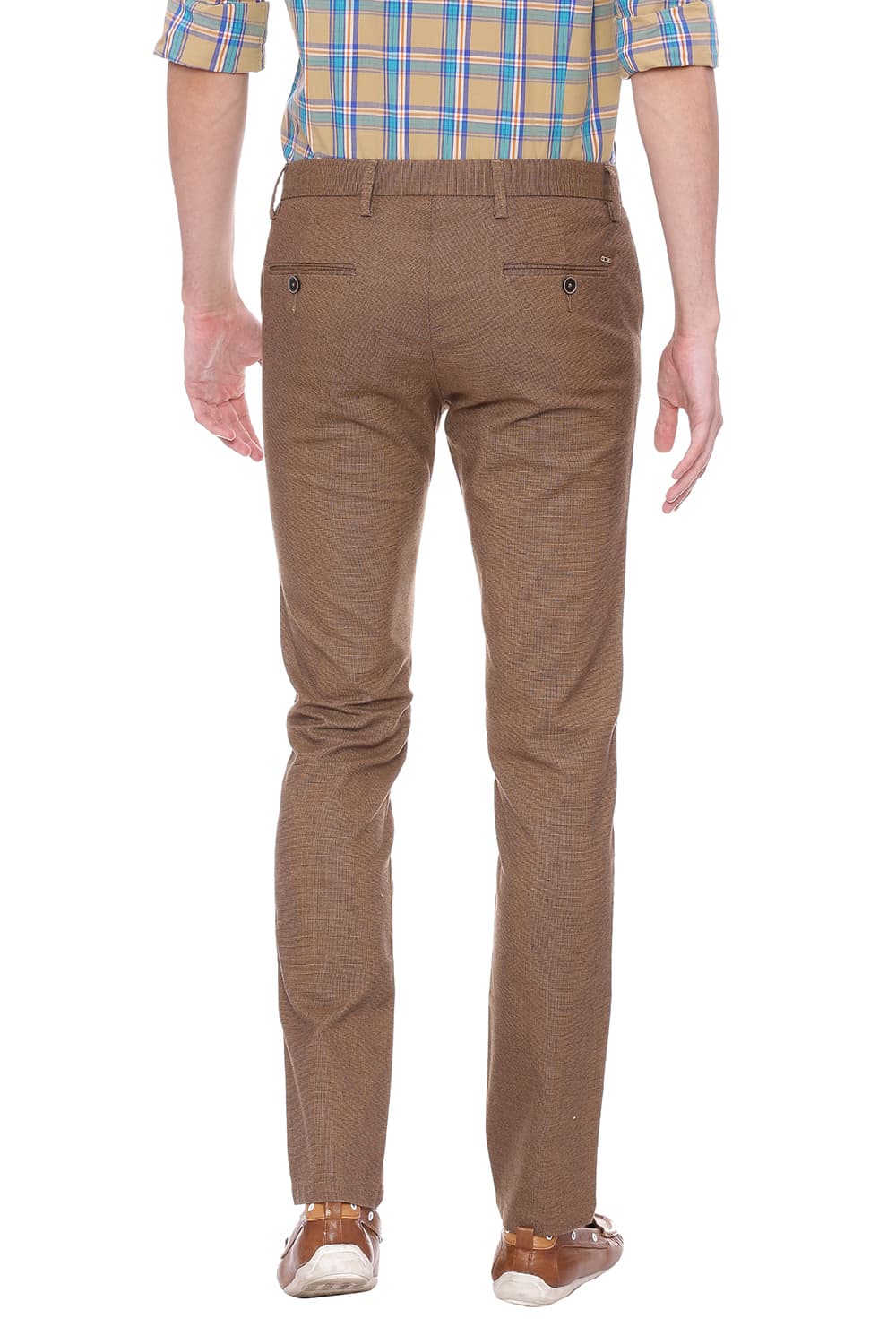 BASICS TAPERED FIT STRETCH TROUSER