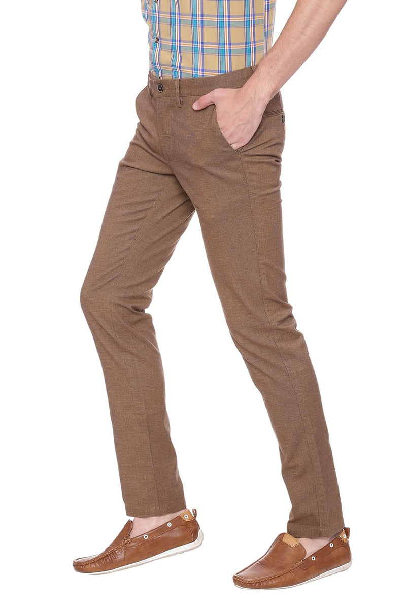 BASICS TAPERED FIT STRETCH TROUSER