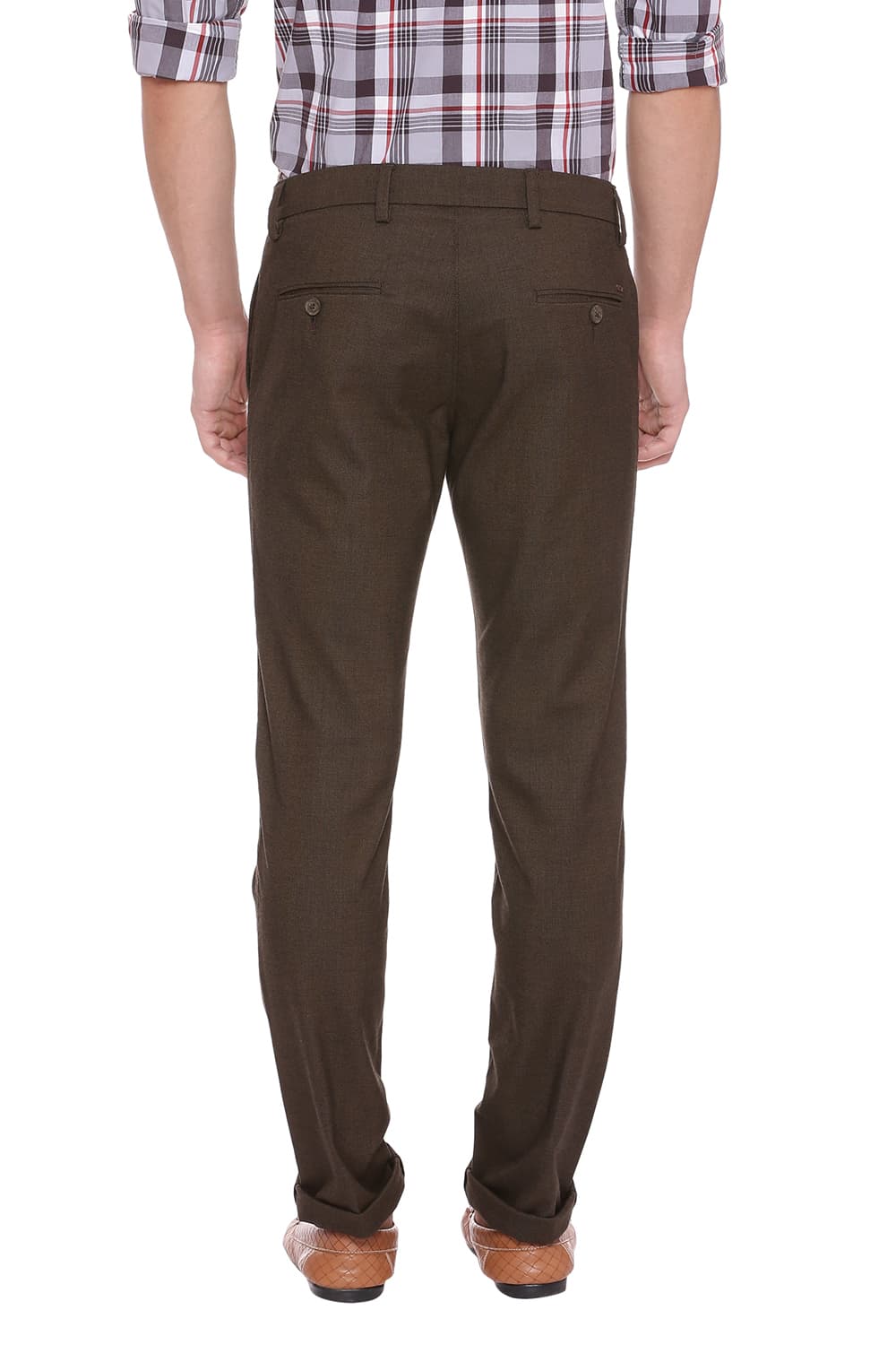 BASICS TAPERED FIT STRETCH TROUSER