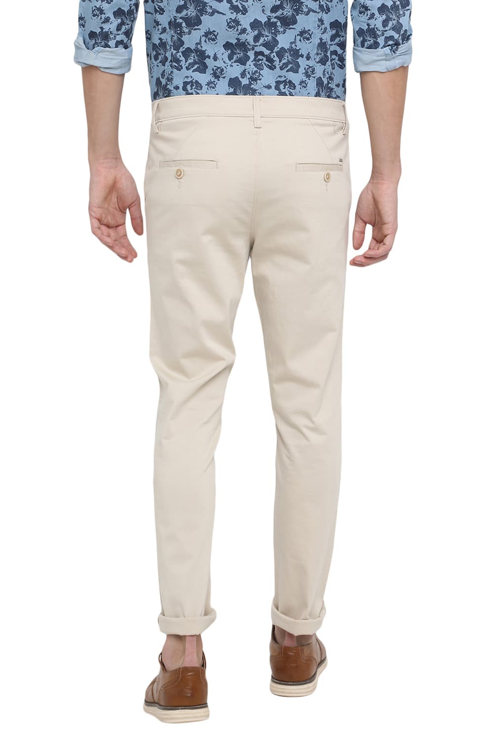 BASICS TAPERED FIT STRETCH TROUSER