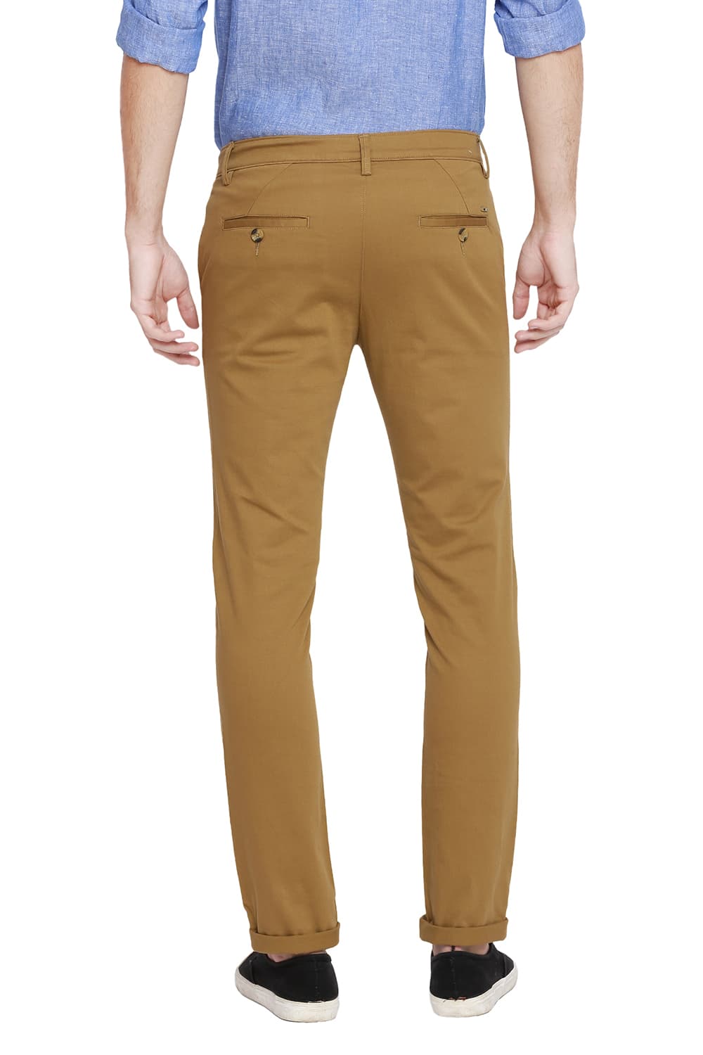 BASICS TAPERED FIT STRETCH TROUSER