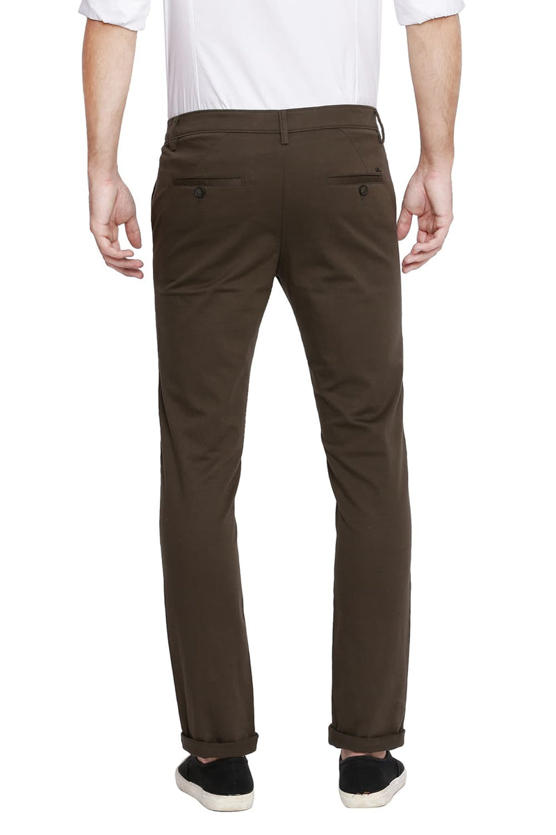 BASICS TAPERED FIT STRETCH TROUSER