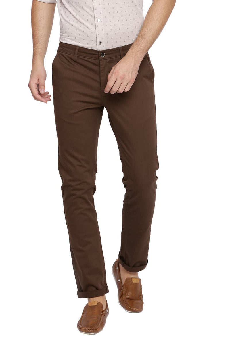 BASICS TAPERED FIT STRETCH TROUSER