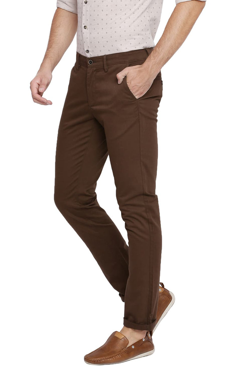 BASICS TAPERED FIT STRETCH TROUSER