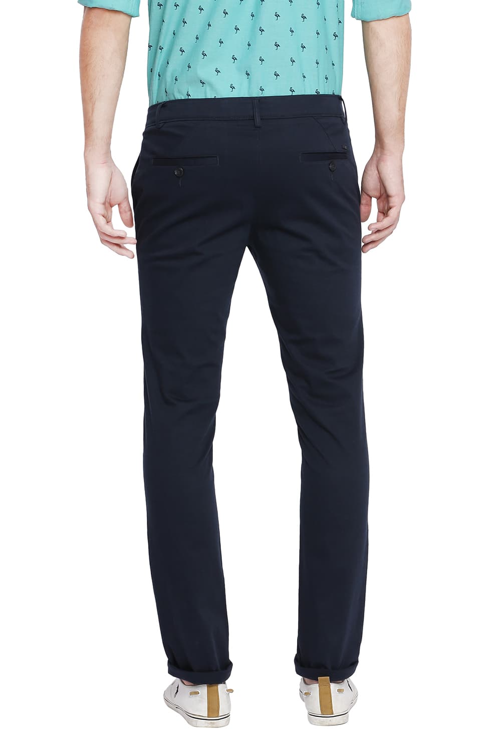 BASICS TAPERED FIT STRETCH TROUSER