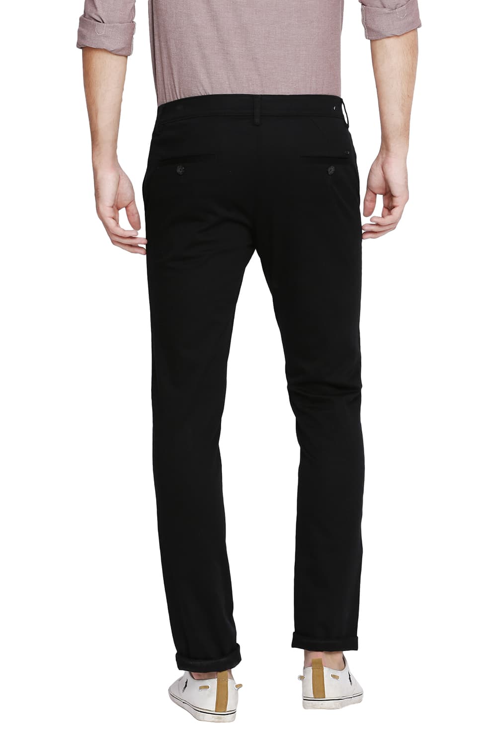 BASICS TAPERED FIT STRETCH TROUSER