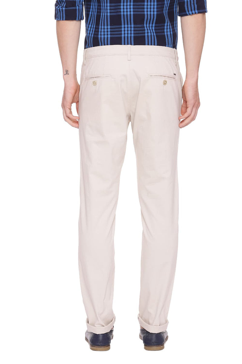 BASICS TAPERED FIT STRETCH TROUSER