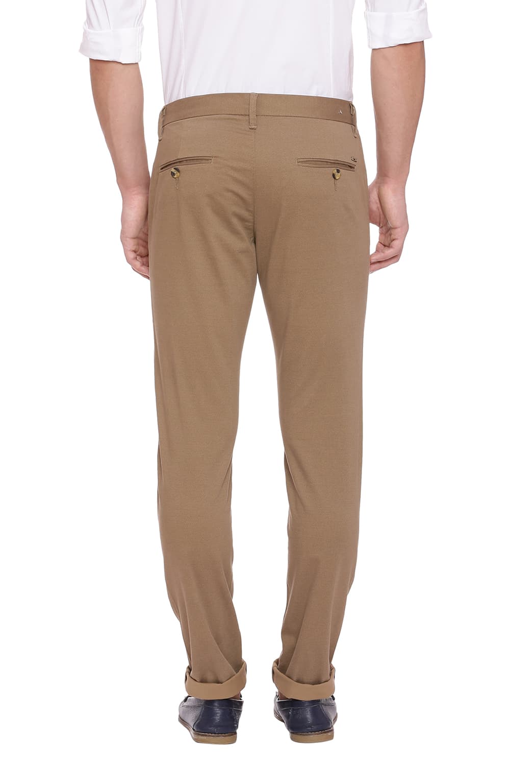 BASICS TAPERED FIT STRETCH TROUSER