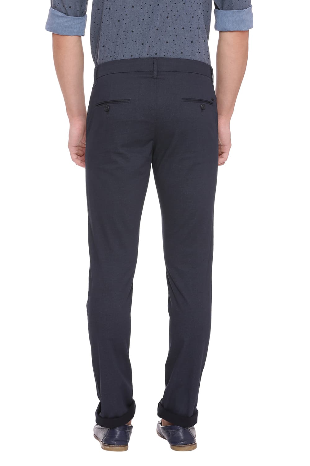 BASICS TAPERED FIT STRETCH TROUSER