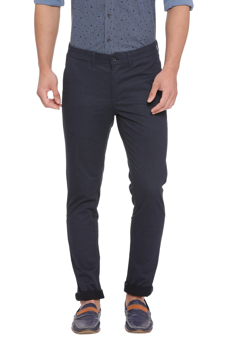 BASICS TAPERED FIT STRETCH TROUSER