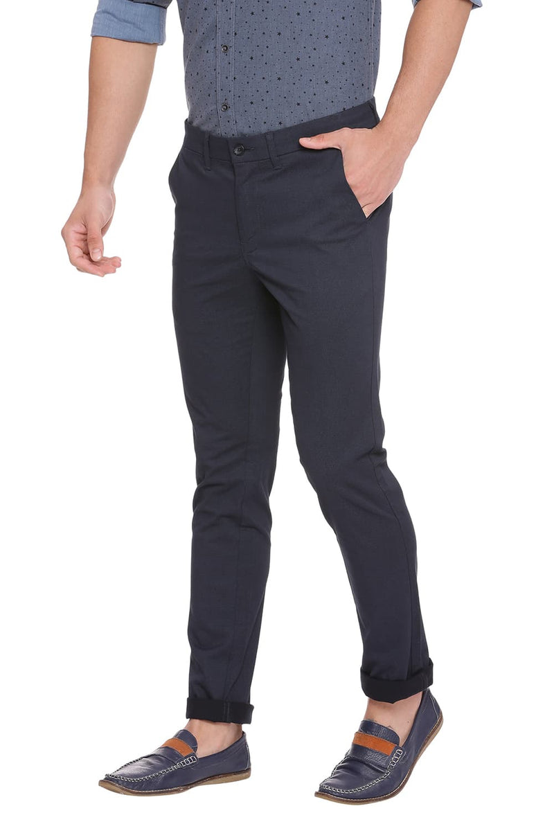 BASICS TAPERED FIT STRETCH TROUSER