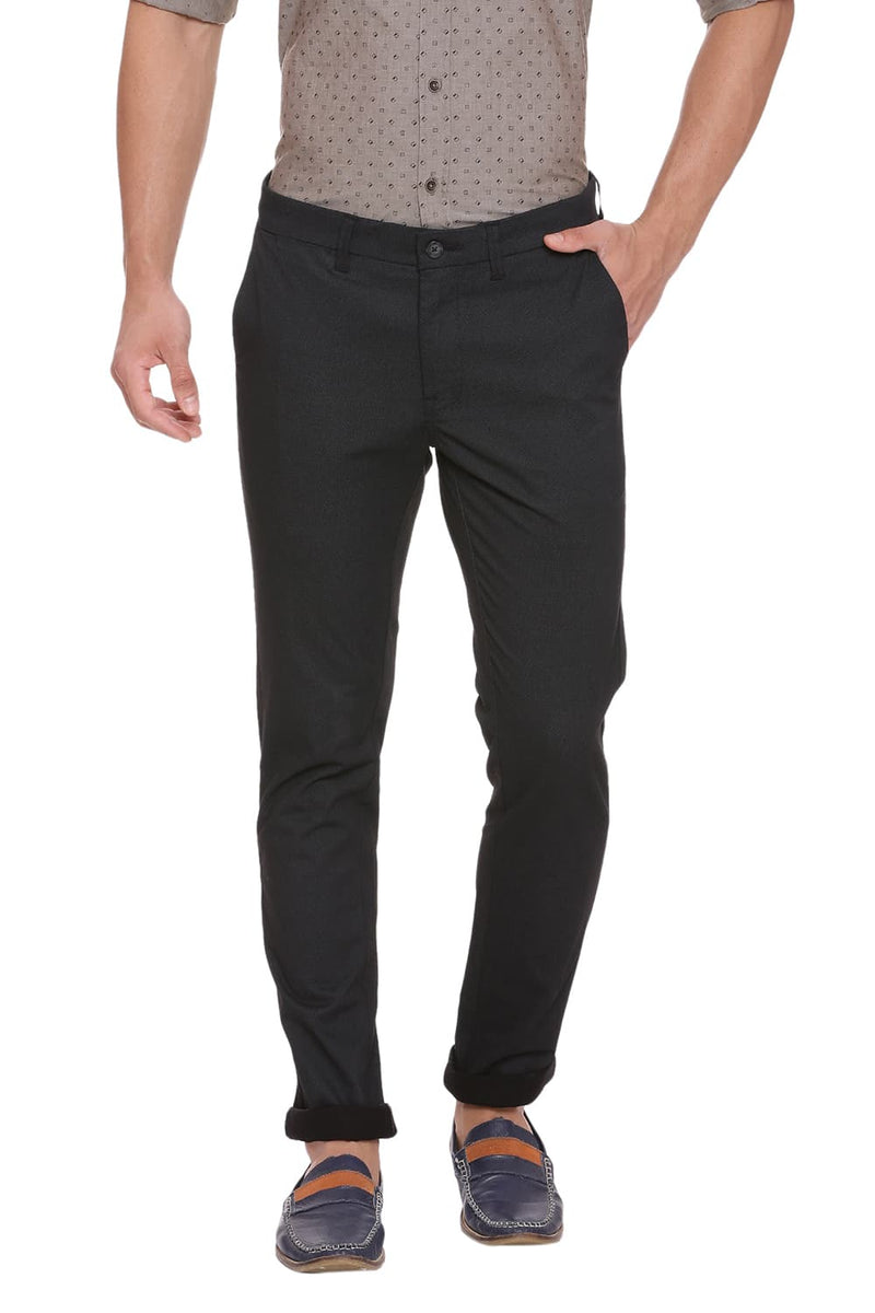 BASICS TAPERED FIT STRETCH TROUSER