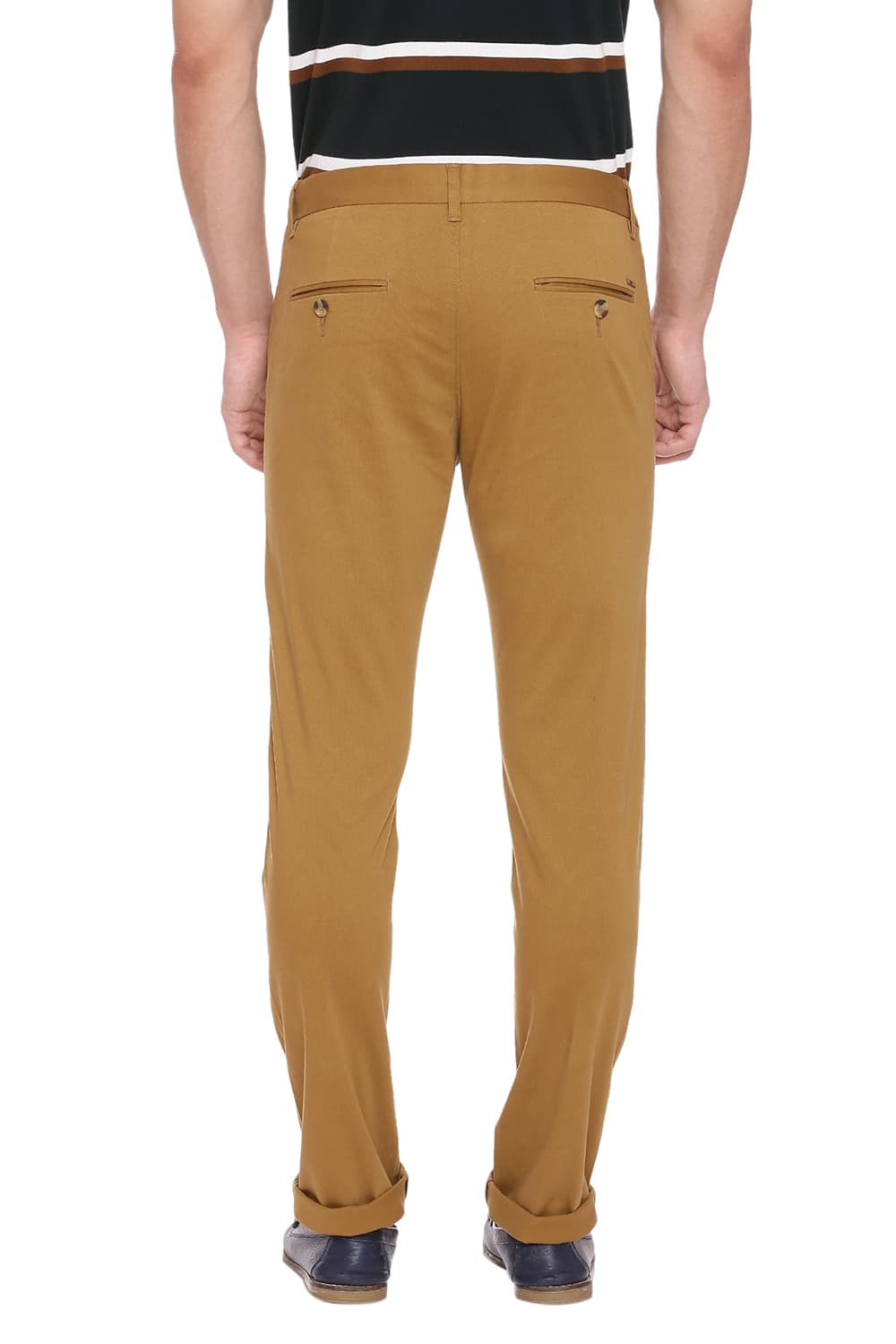 BASICS TAPERED FIT STRETCH TROUSER