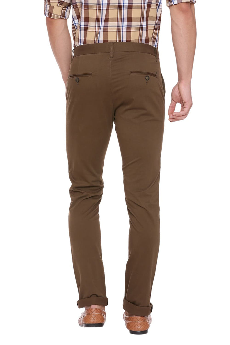 BASICS TAPERED FIT STRETCH TROUSER