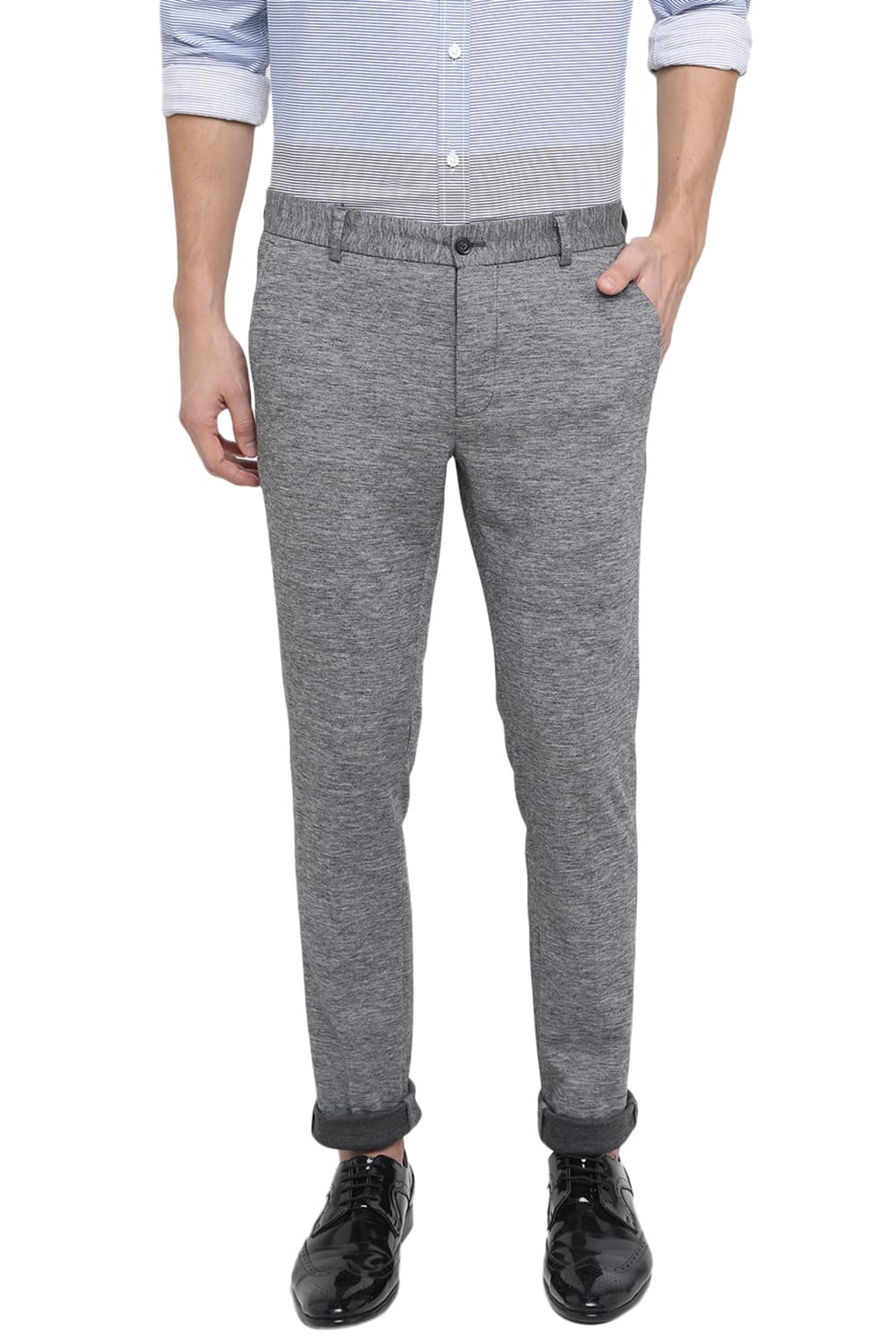 BASICS TAPERED FIT KNIT TROUSER