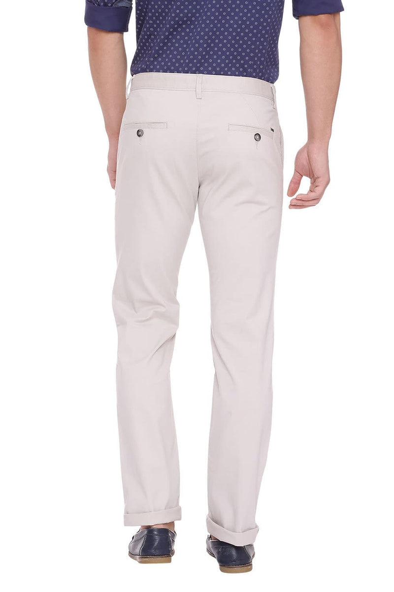 BASICS TAPERED FIT STRETCH TROUSER