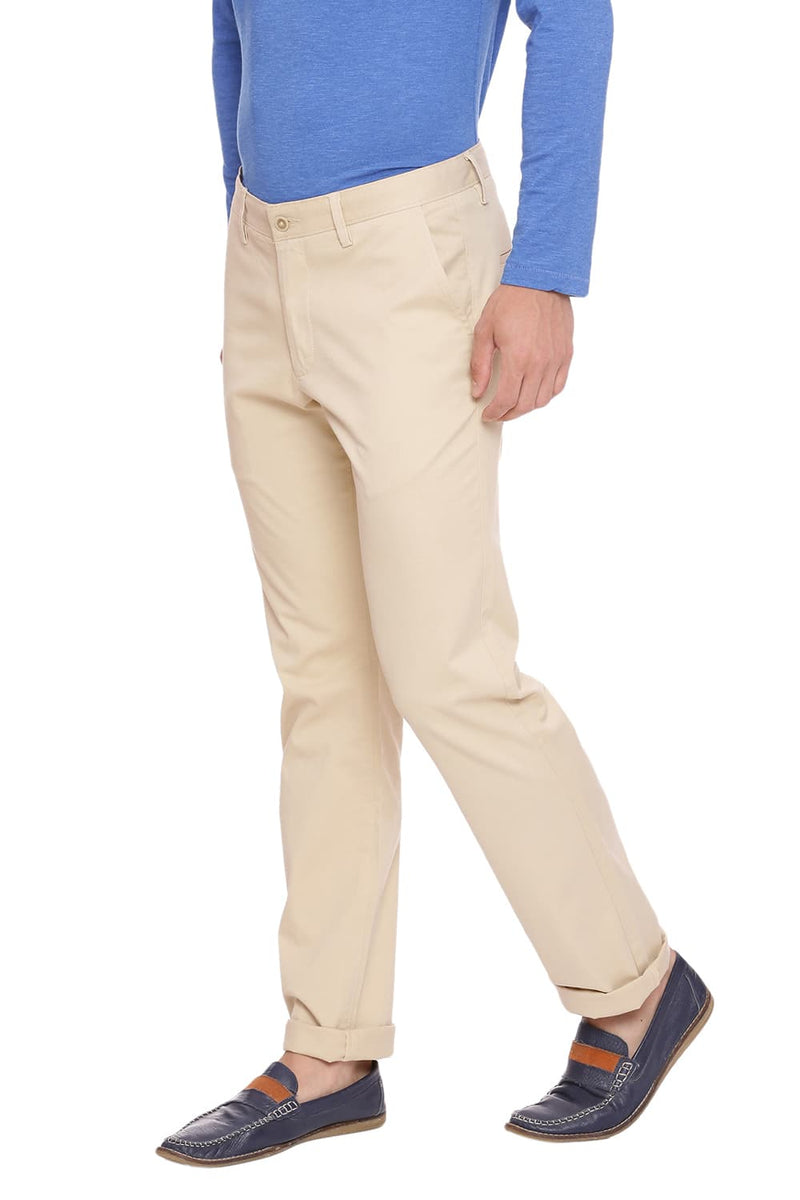 BASICS TAPERED FIT STRETCH TROUSER