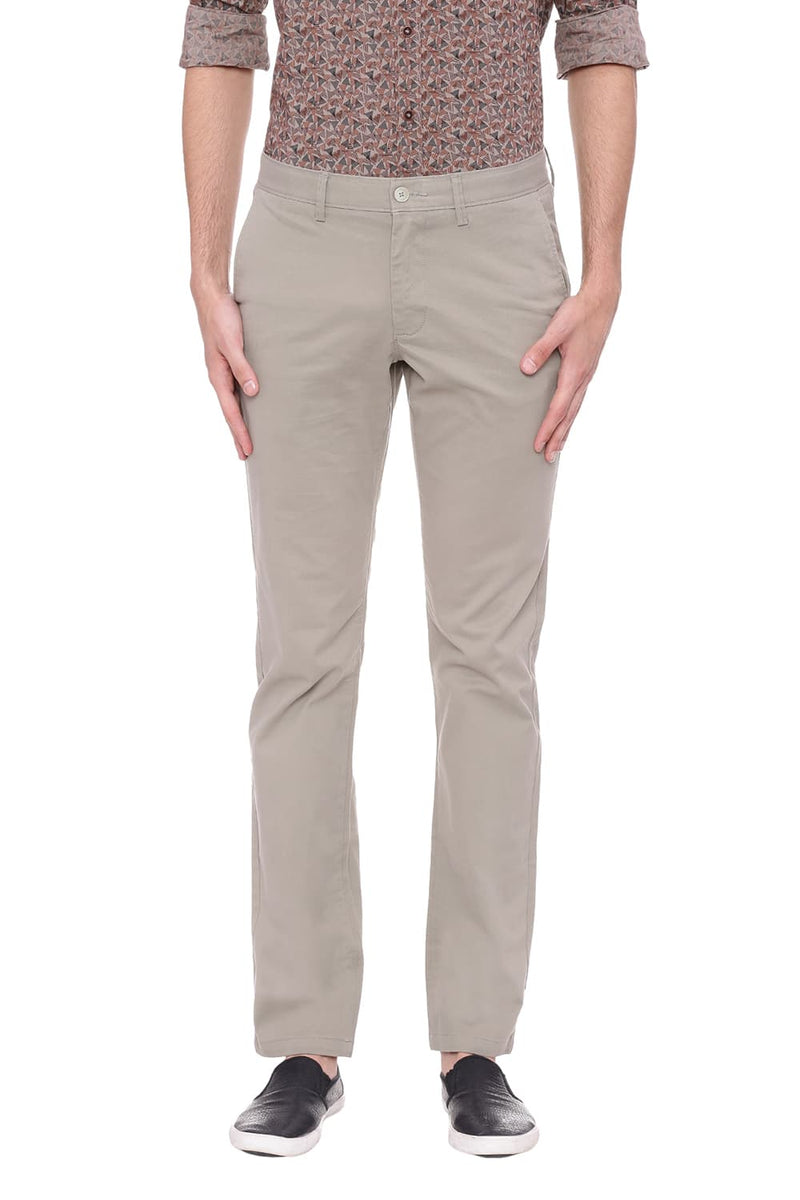 BASICS TAPERED FIT STRETCH TROUSER