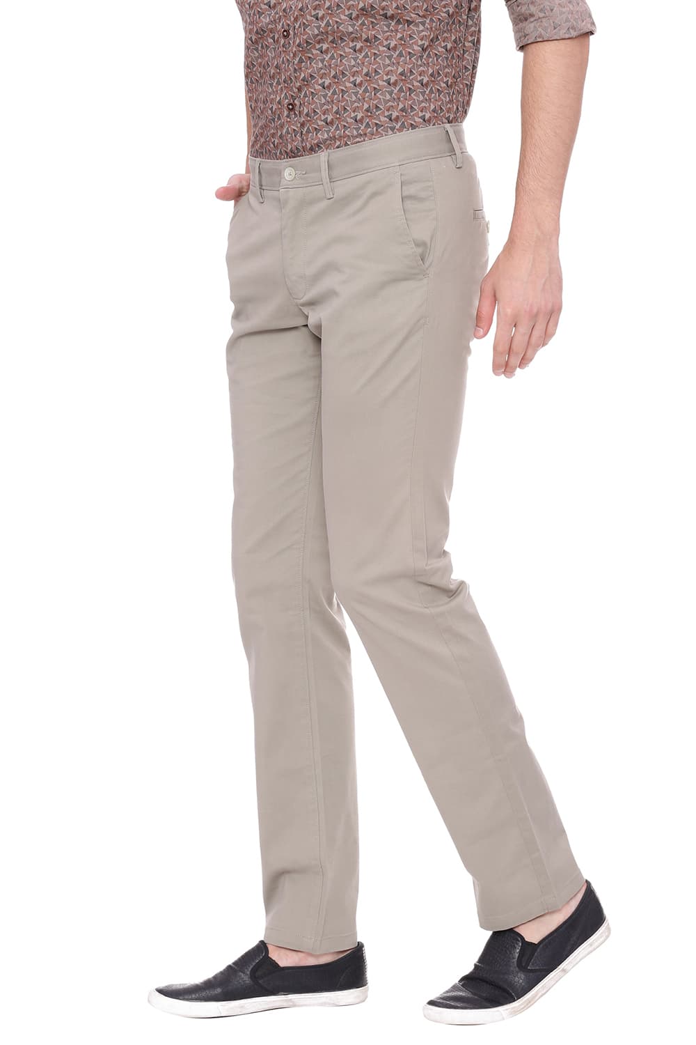 BASICS TAPERED FIT STRETCH TROUSER