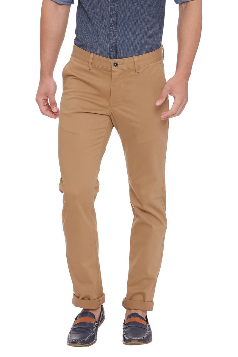 BASICS TAPERED FIT STRETCH TROUSER