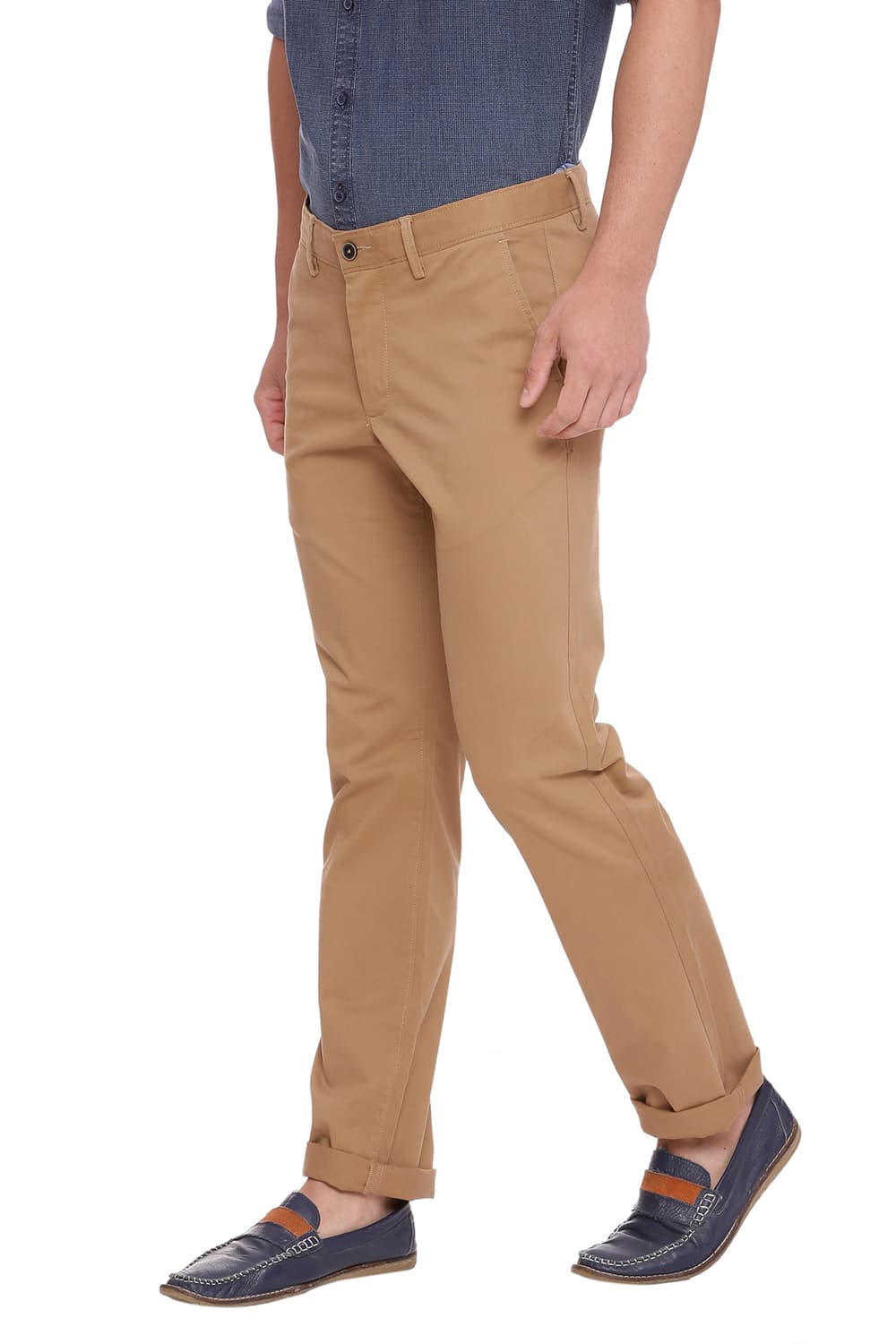 BASICS TAPERED FIT STRETCH TROUSER