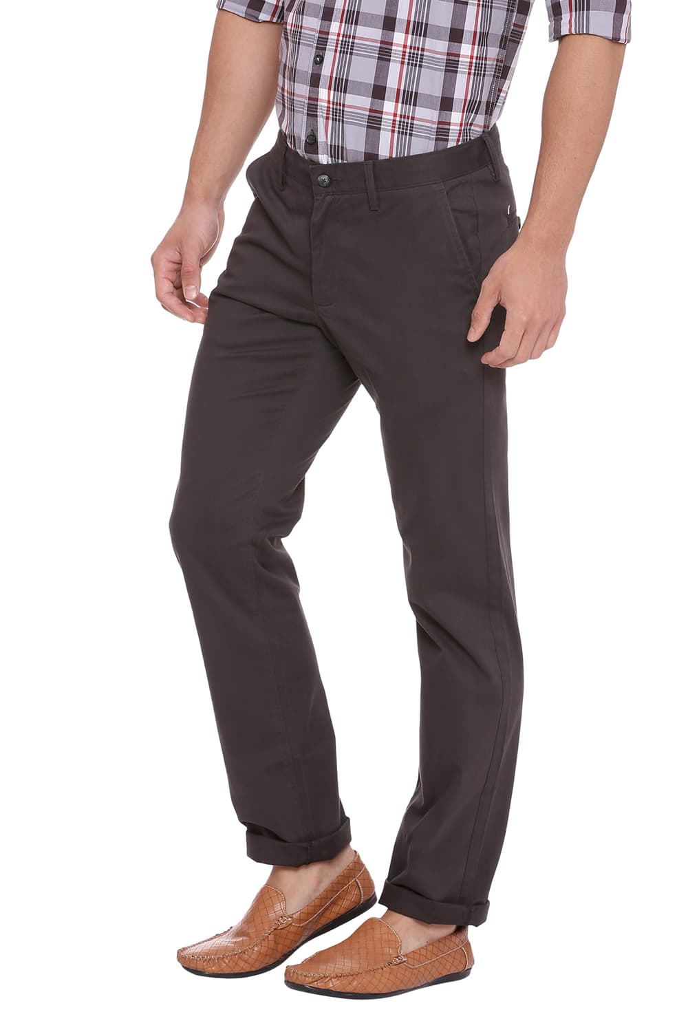 BASICS TAPERED FIT STRETCH TROUSER