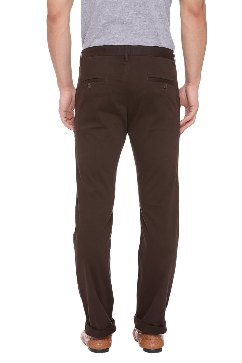 BASICS TAPERED FIT STRETCH TROUSER