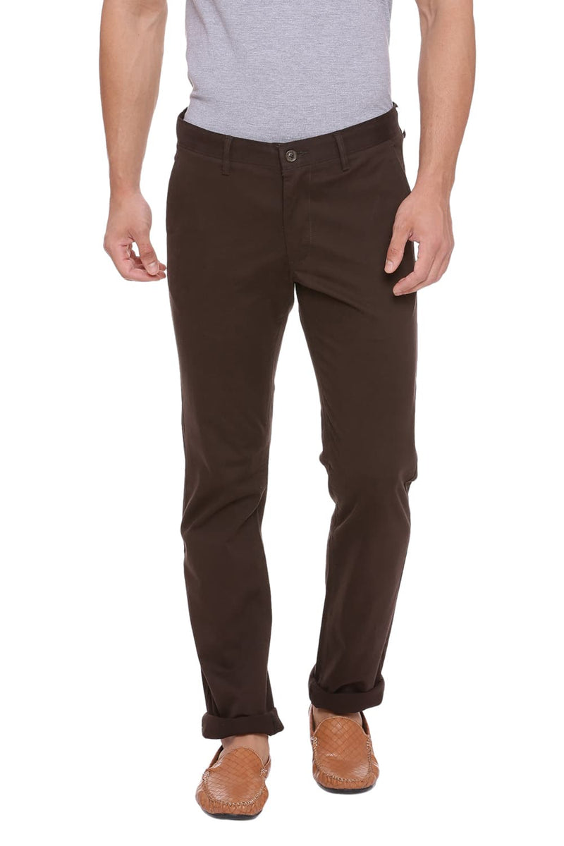 BASICS TAPERED FIT STRETCH TROUSER